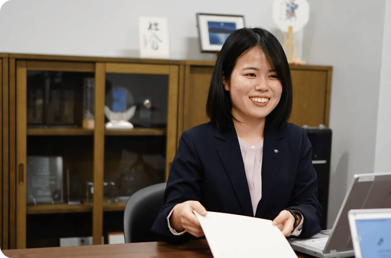 営業職で働く櫻武さんの写真