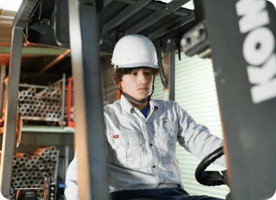 製品の納品作業